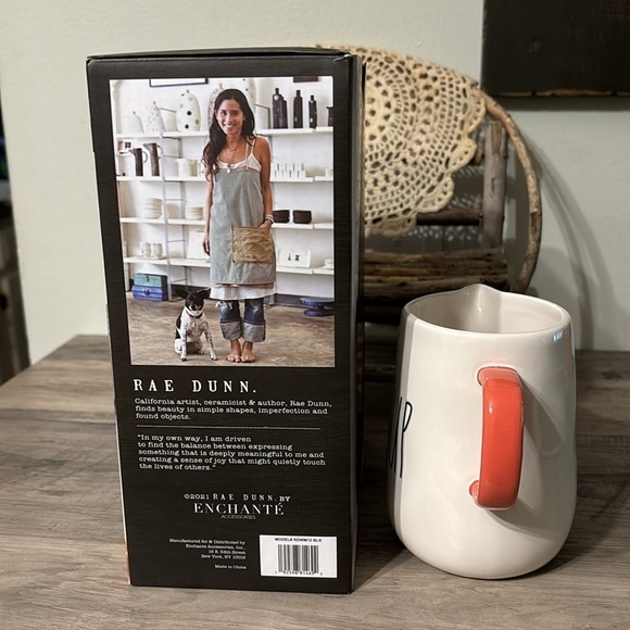 NIB Rae Dunn Non-Stick Waffle Maker and NWOT Syrup Pitcher - Picture 2 of 14